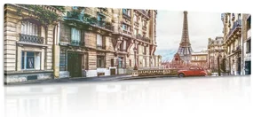 Tablou vedere a turnului Eiffel dintr-o străduță a Parisului