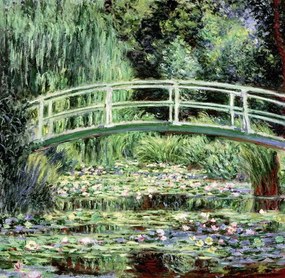 Claude Monet - Artă imprimată Nufărul de apă Pond, (40 x 40 cm)