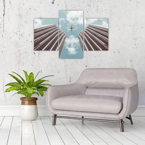 Tablou cuavion între clădiri (90x60 cm)