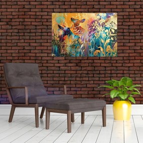 Tablou - Pictura abstractă a naturii (90x60 cm)