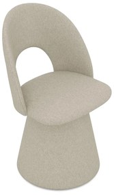 Scaun de sufragerie bej tapițat Kalo – Makamii