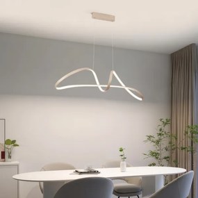 Brilagi-LED Lustră reglabilă pe cablu TWISTER LED/60W/230V 3000-6000K bej+telecomandă