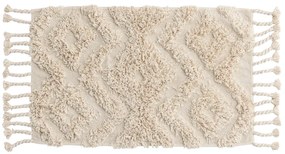 Covor crem cu ciucuri HILMA 50 x 80 cm