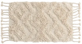Covor crem cu ciucuri HILMA 50 x 80 cm