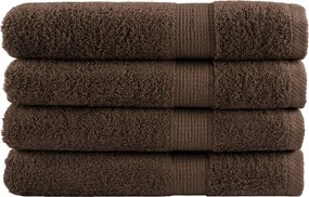 vidaXL Prosoape premium, SOLUND 4 buc maro 100x200cm 600gsm