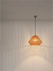 Lustra, Pendul din ratan sintetic pentru exterior Aell chihlimbar