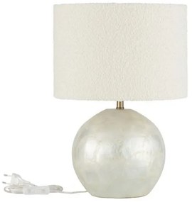 Veioza din scoici capiz, abajur boucle ORA