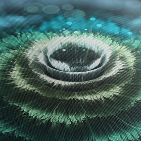 Tablou - Floare detailu (cu ceas) (90x30 cm)