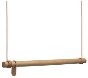 Cuier de perete în culoare naturală din lemn de stejar 80 cm Swing M – LIND DNA