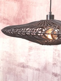 Lampadar eco din bambus cu ratan Zanzibar L bl/55cm, bl