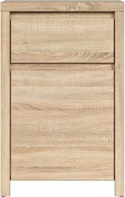 Comoda KASPIAN KOM1D1SP, stejar sonoma, PAL, 49x41x77 cm