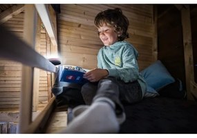 Ledlenser KIDCAMP6 RAINBOW - Lampă LED portabilă cu intensitate reglabilă, alimentare 3xAAA, IP44, albastru