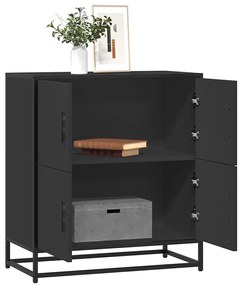 vidaXL Bufetă neagră 68x35x76 cm lemn prelucrat