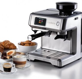 Espressor manual  Ariete ESPRESSO METAL PRO 1312/10, 1600W, 15 bar, 2 L, Ecran tactil, Rasnita integrata cu 11 trepte, Otel inoxidabil, Inox