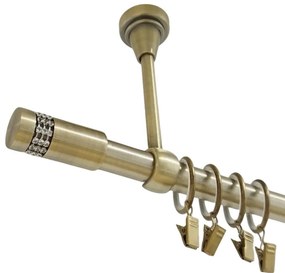 Galerie simpla prindere tavan XANTOS 19 mm aur antic (Alege marime: 300 cm)