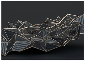 Tablou pe sticlă abstracției (70x50 cm)