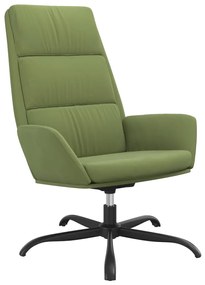 341410 vidaXL Scaun de relaxare, verde deschis, catifea