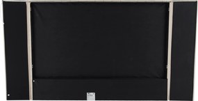 Pat cu somieră şi iluminare LED, 160x200, ţesătură Velvet bej, ALTESA