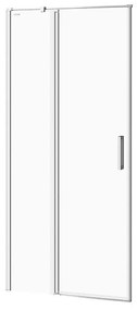 Usa sticla dus batanta 90x195 cm profil crom Cersanit Moduo, montare stanga 900x1950 mm, Stanga