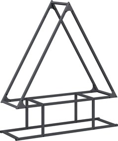 vidaXL Suport pentru lemne de foc Antracit Oțel laminat la rece