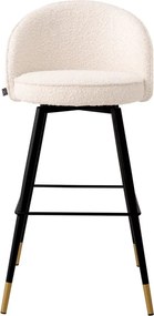 Set de 2 scaune de bar pivotante, design LUX, Bar Stool Cooper crem