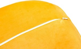 Fotoliu Egg Classic Velvet 77x73x106 cm - galben, catifea, bază din aluminiu