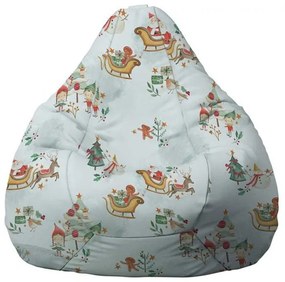 Fotoliu Nirvana Hobbit Pufrelax, Material Impermeabil - Santa's Coming To Town