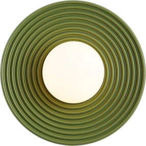 Plafonieră retro verde cu sticlă opal - Lila