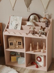 Biblioteca pentru copii Book Nook roz H76 cm
