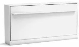 Pat rabatabil orizontal single fara somiera - PRIMER LIFE 200 (90X200) - Alb mat