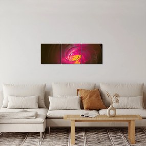 Tablou - abstacție cu spirala (cu ceas) (90x30 cm)