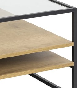 Masă de cafea ZEIN stejar/negru
