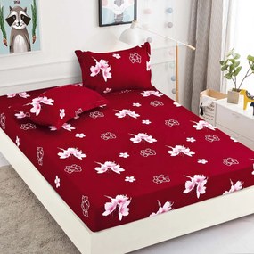 Lenjerie de pat 3 cu elastic 100% bumbac - a720 de la Onesleep