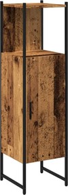 vidaXL Dulap pentru baie, lemn vechi, 33x33x120,5 cm, lemn prelucrat