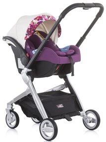 Carucior Chipolino Emotion 3 in 1 white flowers
