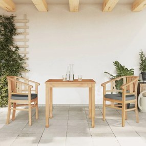 3155757 vidaXL Set mobilier pentru grădină, 3 piese, lemn masiv de tec