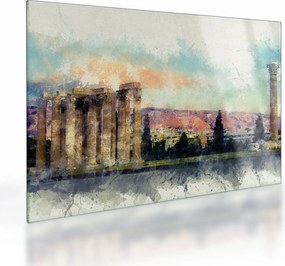 Tablou pe sticlă - Acropole, Atena, Grecia (70x50 cm)