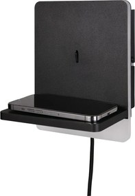 Aplică de perete negru-mat LED cu intensitate reglabilă Fairfield – Trio