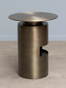 Masuta laterala, din metal, antique gold Shifumi