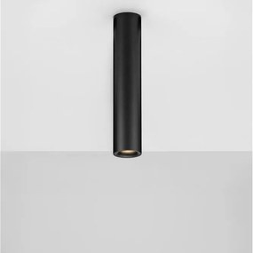 Spot aplicat LED design tehnic LUISA negru, H-20cm