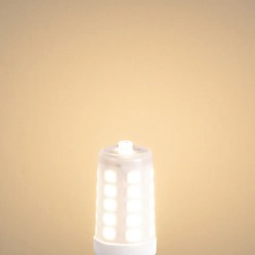 Set de 5 becuri LED G9 reglabile cu intensitatea luminii, opal, 3W, 250lm, 3000K