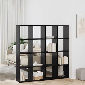 vidaXL Dulap pentru cărți Stejar negru 137.5 x 29 x 137.5 cm