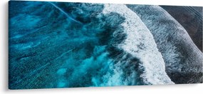 Tablou - Valuri pe mare (120x50 cm)