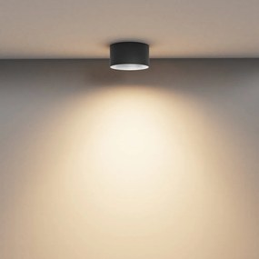 Spot LED aplicat design tehnic Vega D-14cm negru