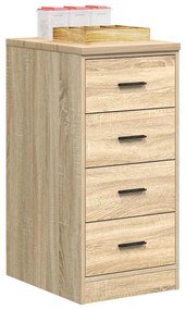 vidaXL Dulap depozitare garaj Stejar Sonoma 40x51x85 cm lemn masiv pin