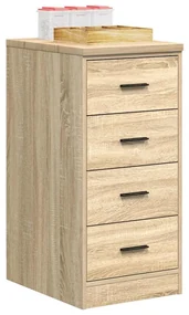 vidaXL Dulap depozitare garaj Stejar Sonoma 40x51x85 cm lemn masiv pin
