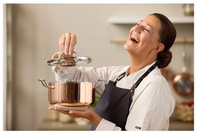 Oală cu capac din oțel inoxidabil/din cupru 3 l adecvată pentru plita cu inducție – Blomsterbergs