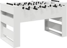 vidaXL Masă de Foosball Alb 146,5 x 74 x 85 cm Lemn compozit
