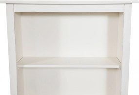 Biblioteca mica, L68 25 H130 cm, alb antic, lemn masiv