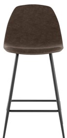 STONES Scaun din piele ecologică 42cm X 52cm H. 93cm | Aosom Romania